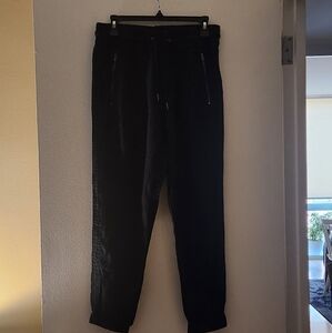Athleta Black Linen Joggers - Size 6